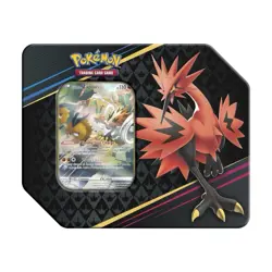 ⚡🦅POKEMON CROWN ZENITH GALARIAN ZAPDOS SEALED TIN (5 BOOSTER PACKS) ✅ - Image 2