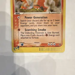Pokemon Torkoal EX Dragon 12/97 Holo Rare 2003 - Image 3