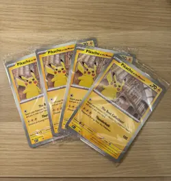 X4 - Sealed Pikachu At The museum Promo Pokemon National History Museum Jumbo - Image 1