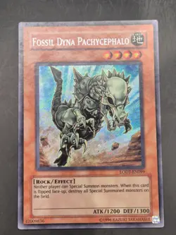 YUGIOH FOSSIL DYNA PACHYCEPHALO SECRET RARE LIGHT PLAY CONDITION LODT-EN099 - Image 1