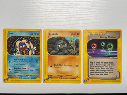 Pokemon Expedition Lot of 3 Cards: Geodude, Jynx, Energy Restore - Vintage - Image 1
