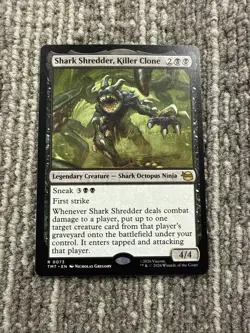 Magic The Gathering MTG Shark Shredder, Killer Clone TMT 2026 Rare Black Card - Image 1
