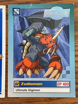 Lot of 6 DIGIMON Cards, Zudomon, Andromon, 2 Battle Cards, 2 Checklists, 2000 - Image 3