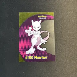 Topps Pokemon Card PC5 MEWTWO #150 Animation Edition Transparent Clear TCG - Image 1