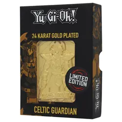 Yu-Gi-Oh! Metal Replica Card Celtic Guardian 24karat Gold Plated Limited Edition - Image 1