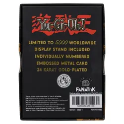 Yu-Gi-Oh! Metal Replica Card Celtic Guardian 24karat Gold Plated Limited Edition - Image 2