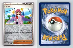 Lacey #139/142 SV Stellar Crown 2024 Reverse Holo Uncommon Pokemon TCG Card - Image 1