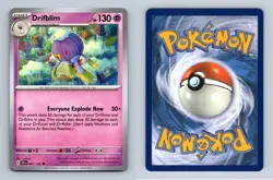 Drifblim #61/142 SV Stellar Crown 2024 Uncommon Pokemon TCG Card - Image 1