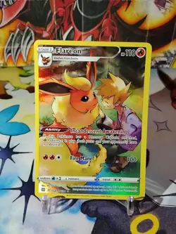 Flareon TG01/TG30 Ultra Rare SWSH09: Brilliant Stars Trainer Gallery Pokemon NM - Image 2
