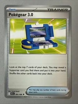 Pokemon TCG * SV Black Bolt 084/086 Pokegear 3.0 Uncommon * FRESH PK - Image 1