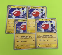 4x Iono's Electrode 048/159 x4 - NM Journey Together Pokemon Playset - Image 1