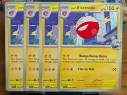 Pokemon TCG Journey Together Iono's Electrode 048/159 x4 Playset - Image 1