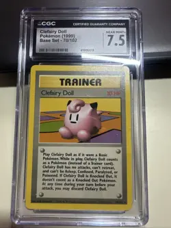 Clefairy Doll 1999 Pokemon Base Set 70/102 Rare Vintage Original - Image 1