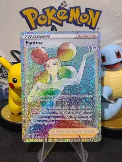 Fantina 206/196 Pokemon TCG Sword & Shield Lost Origin Rainbow Secret Rare NM - Image 1