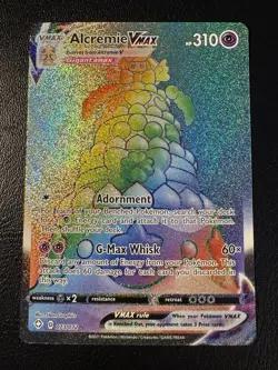 Alcremie VMAX 73/72 Rainbow Rare Shining Fates Pokemon TCG NM - Image 1