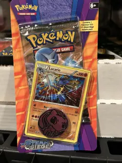 2016 Pokemon LUCARIO XY STEAM SIEGE BLISTER PACK *SEALED* - Image 2