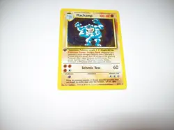Pokemon Machamp 1st Edition Holo Base Set 8/102 100 MP Free Ship & Tracked - Image 2