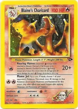 Blaine's Charizard - 2/132 Holo Rare - Gym Challenge Unlimited - Pokemon TCG - Image 1