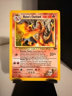 Blaine's Charizard - 2/132 Holo Rare - Gym Challenge Unlimited - Pokemon TCG - Image 2