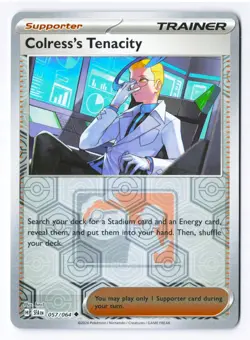 Colress's Tenacity 057/064 - League & Championship Promo Pokemon Reverse Holo NM - Image 1