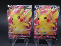 Pokemon TCG: Pikachu V 170/185 - SWSH04: Vivid Voltage Lot X2 NM Pack Fresh - Image 1