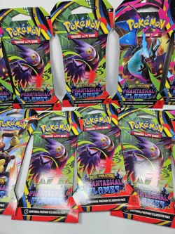 2025 Pokemon Mega Evolution Phantasmal Flames TCG Booster Pack New Lot of 12 - Image 3