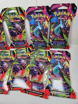 2025 Pokemon Mega Evolution Phantasmal Flames TCG Booster Pack New Lot of 12 - Image 4