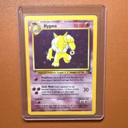 Pokemon TCG Hypno 8/62 Fossil Holo Rare Unlimited 90 HP English 1999 - Image 1