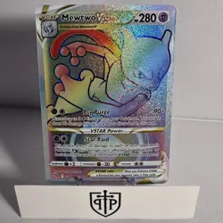 Pokemon TCG -Mewtwo VSTAR 079/078 Go - Rainbow Secret Rare - NM - Image 1