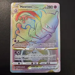Pokemon TCG -Mewtwo VSTAR 079/078 Go - Rainbow Secret Rare - NM - Image 3