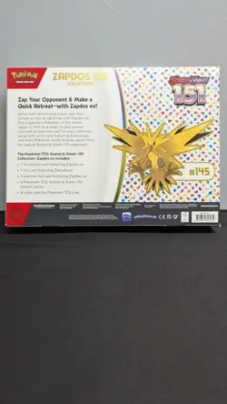 Zapdos ex Collection Box - NEW/Factory Sealed - S&V: 151 - Pokemon TCG - Image 2