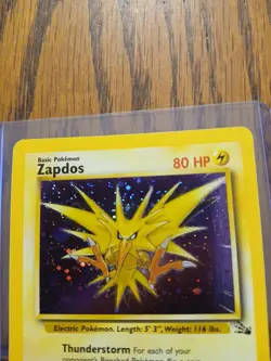 2000 Pokemon Fossil Zapdos Holo 15/62 - Image 2