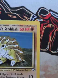 2000 Pokemon Brock's Sandslash Gym Heroes Vintage 23/132 NM - Image 4
