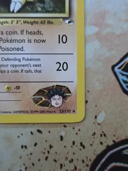 2000 Pokemon Brock's Sandslash Gym Heroes Vintage 23/132 NM - Image 5