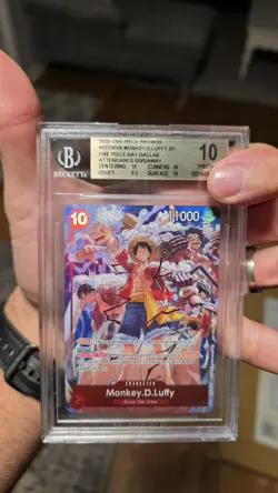 Monkey D. Luffy ST10-006 One Piece Day Dallas Promo Giveaway BGS 10 PRISTINE - Image 1