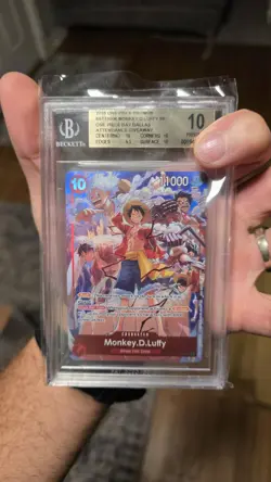 Monkey D. Luffy ST10-006 One Piece Day Dallas Promo Giveaway BGS 10 PRISTINE - Image 2