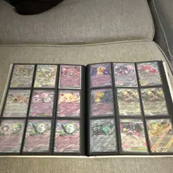 Pokemon Card Lot in Binder Pikachu Charizard Eevee Foil Trainer Energy English - Image 2