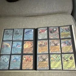 Pokemon Card Lot in Binder Pikachu Charizard Eevee Foil Trainer Energy English - Image 3