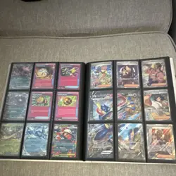 Pokemon Card Lot in Binder Pikachu Charizard Eevee Foil Trainer Energy English - Image 4