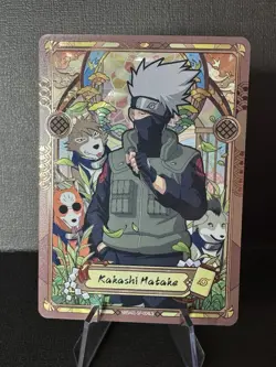 Kakashi Matake Naruto Kayou Card - Rare Stained Glass NRSA01-SP-004L5 - Image 1