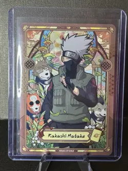 Kakashi Matake Naruto Kayou Card - Rare Stained Glass NRSA01-SP-004L5 - Image 3