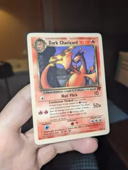 ALBINO BORDER Dark Charizard Non Holo 21/82 Team Rocket Pokemon Card PSA ERROR - Image 1