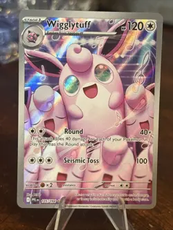 Wigglytuff 105/094 Pokemon Card TCG Phantasmal Flames Holo NM Illustration Rare - Image 1