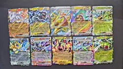Pokemon TCG 2025 Japanese Full Art EX Holo Lot - 10 Cards: Reshiram, Zekrom - Image 1