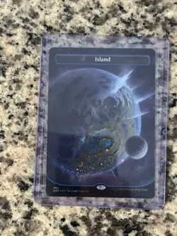 Island (492) (Borderless) (Galaxy Foil) Unfinity Foil - Planet / NM - Ships Free - Image 1