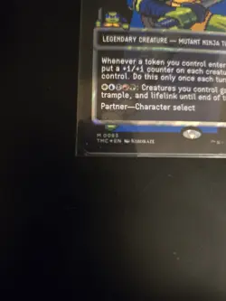 MTG TMNT Leonardo the Balance 0083 Borderless Surge Pixel Foil Mythic In hand NM - Image 3