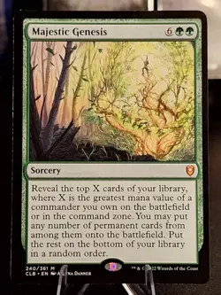 Majestic Genesis #240 Commander Legends: Battle for Baldur's Gate Mythic MTG - Image 1