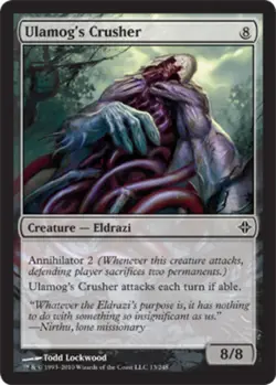 4x Ulamog's Crusher Light Play, English Rise of the Eldrazi MTG Magic - Image 1