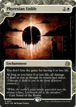 MTG Phyrexian Unlife Wilds of Eldraine: Enchanting Tales NM R Magic pack fresh - Image 1