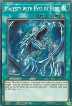 Yugioh! Majesty with Eyes of Blue - LCKC-EN031 - Secret Rare - 1st Edition Near - Image 1